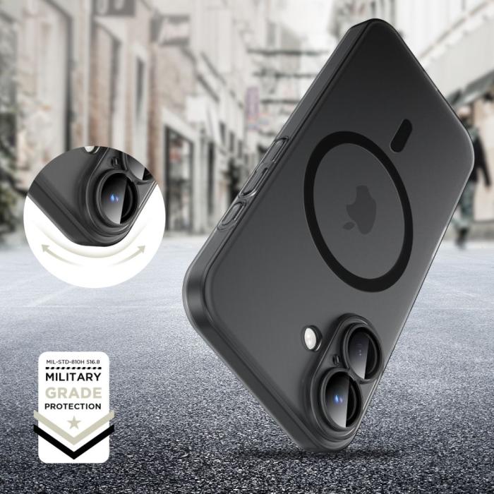 Bild 5, Tech-Protect iPhone 16 Skal MagSafe MagSlim Matt Svart