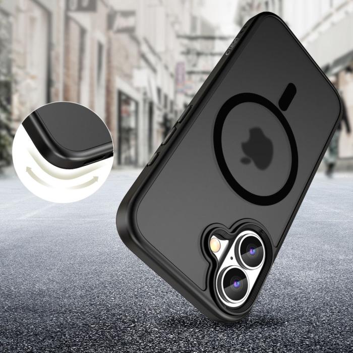 Bild 2, Tech-Protect iPhone 16 Plus Skal MagSafe MagMat Matt Svart