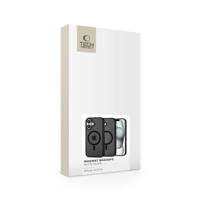 Bild 5, Tech-Protect iPhone 16 Plus Skal MagSafe MagMat Matt Svart
