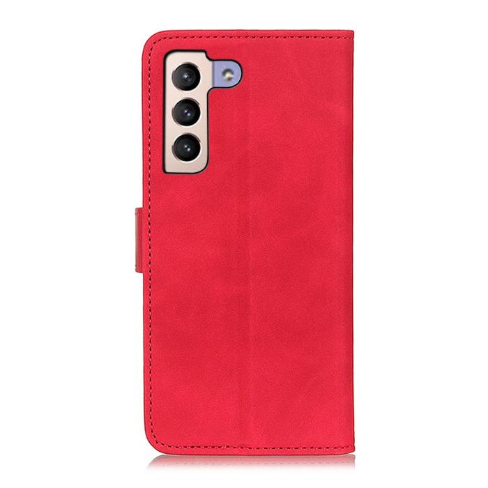 Bild 3, KHAZNEH Samsung Galaxy S22 Plus Fodral Retro Läder Röd