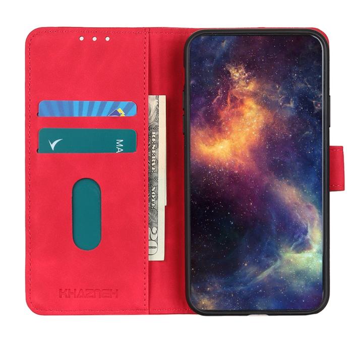 Bild 5, KHAZNEH Samsung Galaxy S22 Plus Fodral Retro Läder Röd