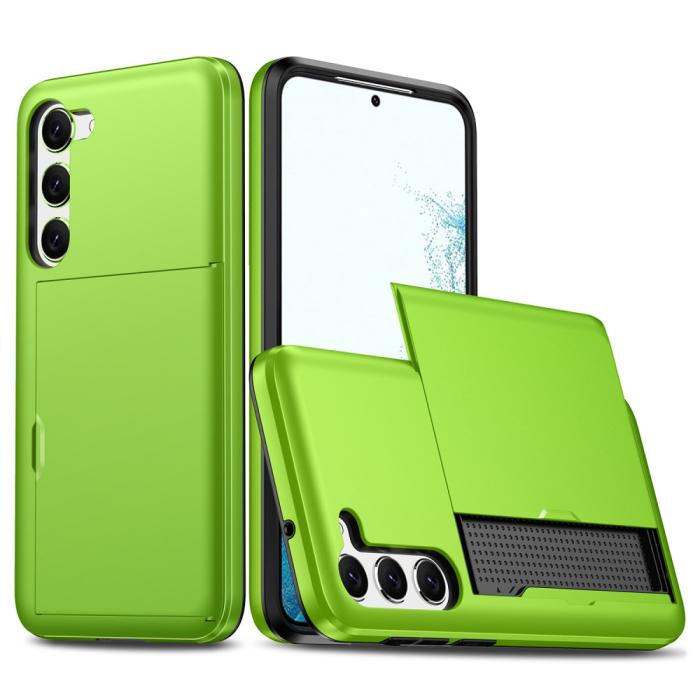 Bild 1, Samsung Galaxy S23 Plus Skal Med Kortfack Grön