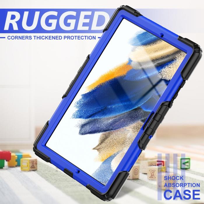 Bild 4, Galaxy Tab A8 10.5 Skal Shockproof Hybrid Kickstand Strap