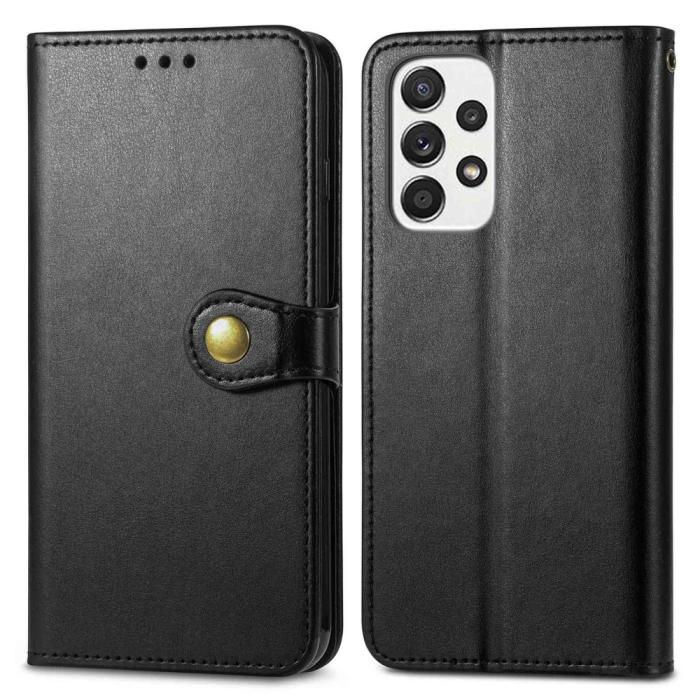 Bild 1, Samsung Galaxy A23 5G Fodral PU Läder Svart