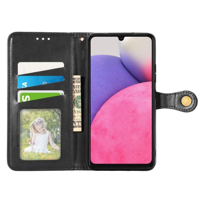 Bild 2, Samsung Galaxy A23 5G Fodral PU Läder Svart