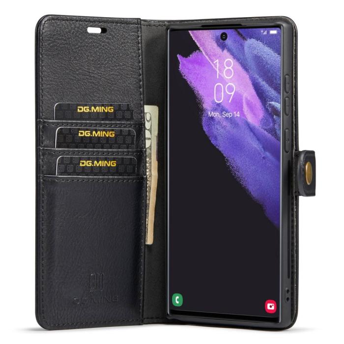 Bild 2, DG.MING Galaxy S23 Ultra 2in1 Magnet Fodral / Skal Svart