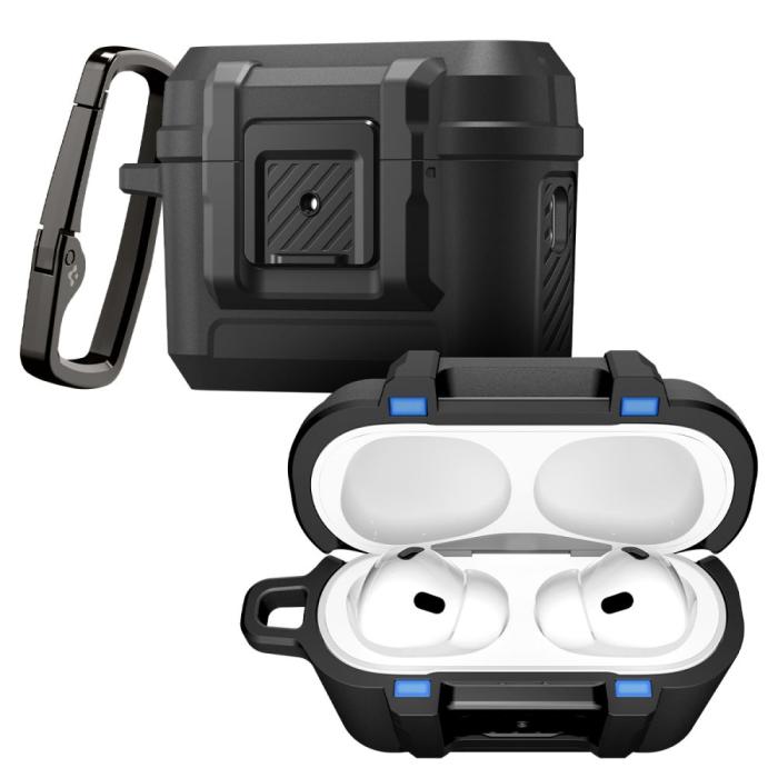Bild 2, Spigen AirPods Pro 3 Skal LockFit Matt Svart