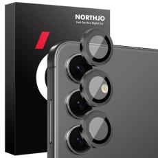 NORTHJO Galaxy S25 Linsskydd H&auml;rdat Glas Svart