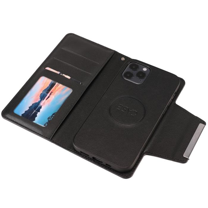 Bild 4, iPhone 12 / 12 Pro - 2in1 Magnet Fodral - Svart