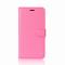 Samsung Galaxy S9 - Litchi Plånboksfodral - Rosa
