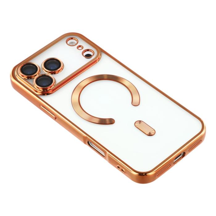 Bild 4, iPhone 17 Pro Max Skal MagSafe Electroplated TPU Koppar
