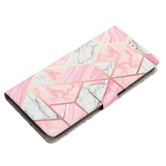 Bild 5, iPhone 16 Pro Max Fodral Med Marmor Tryck Rosa
