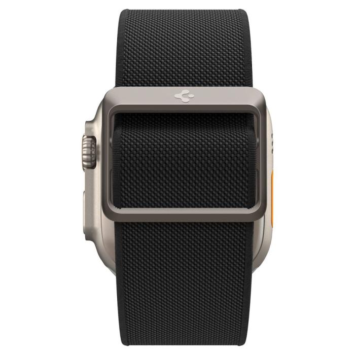 Bild 4, Spigen Apple Watch 42/44/45/49 mm Armband Fit Lite Ultra Svart