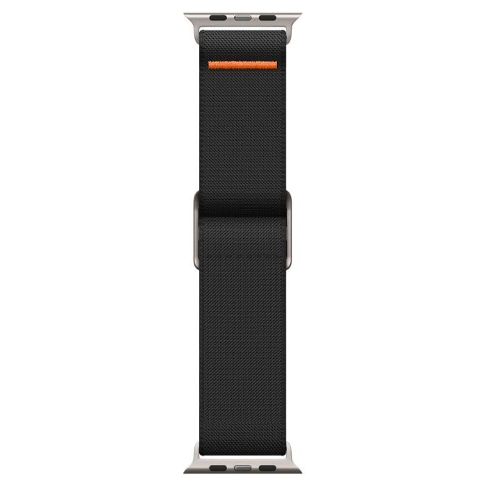 Bild 6, Spigen Apple Watch 42/44/45/49 mm Armband Fit Lite Ultra Svart