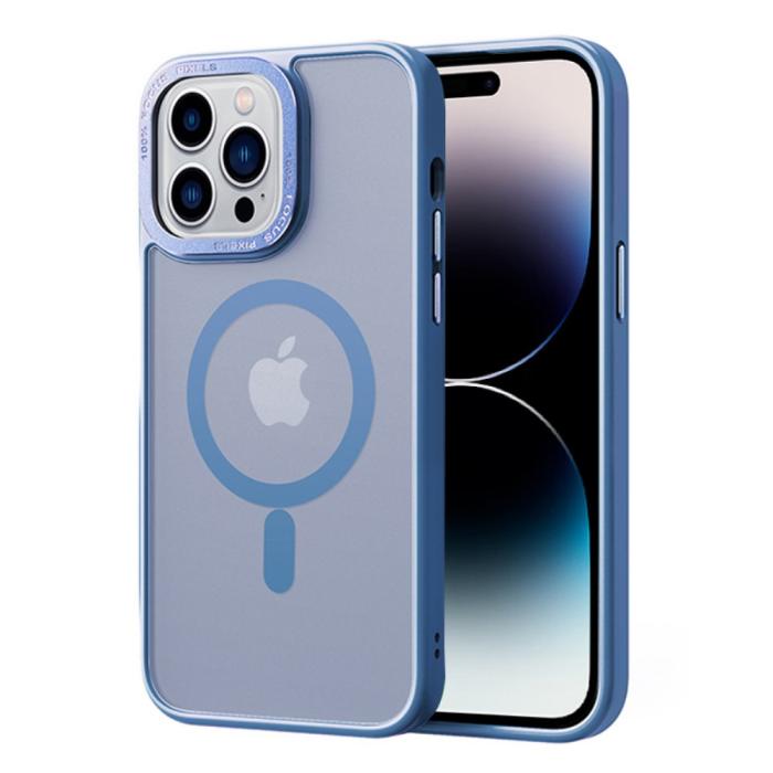 Bild 1, iPhone 14 Pro Max Skal MagSafe Hybrid Matt Baby Blue