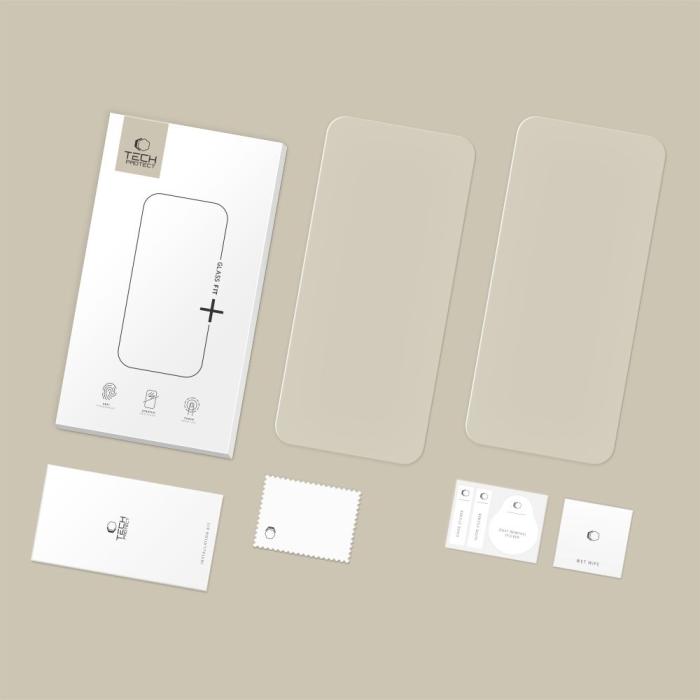 Bild 2, Tech-Protect iPhone 17 Pro Max/17 Pro/16 Pro Max 2-PACK Skärmskydd Härdat Glas