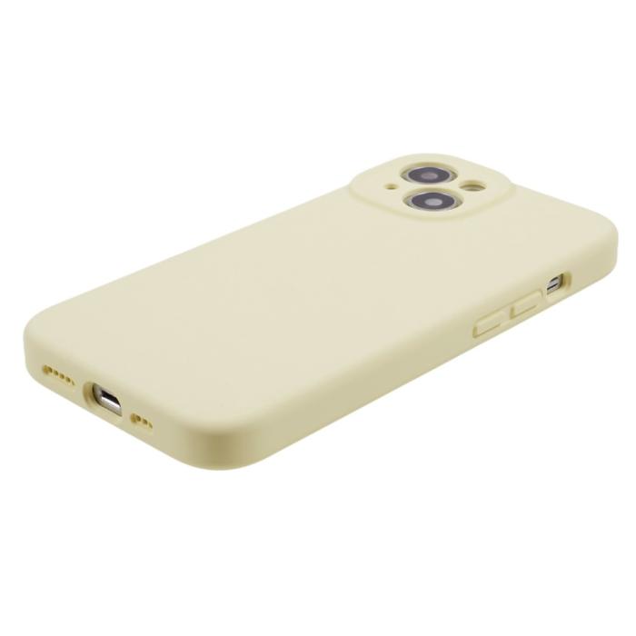 Bild 4, iPhone 15 Skal Liquid Silikon Ljus Gul