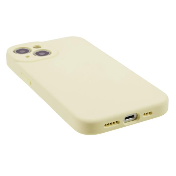Bild 5, iPhone 15 Skal Liquid Silikon Ljus Gul