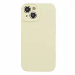 iPhone 15 Skal Liquid Silikon Ljus Gul