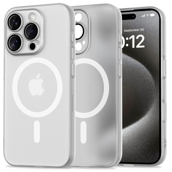 Bild 1, Tech-Protect iPhone 16 Pro Skal MagSafe MagSlim Matt Vit