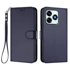 Honor X5c Plus Fodral L&auml;der Bl&aring;