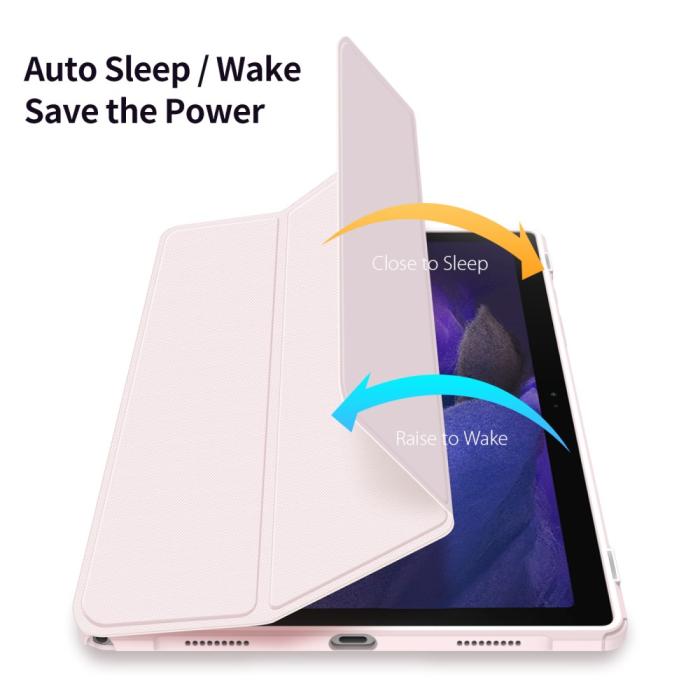 Bild 6, DUX DUCIS Samsung Galaxy Tab A8 10.5 (2021) Ljus Rosa Fodral TOBY Tri-Fold