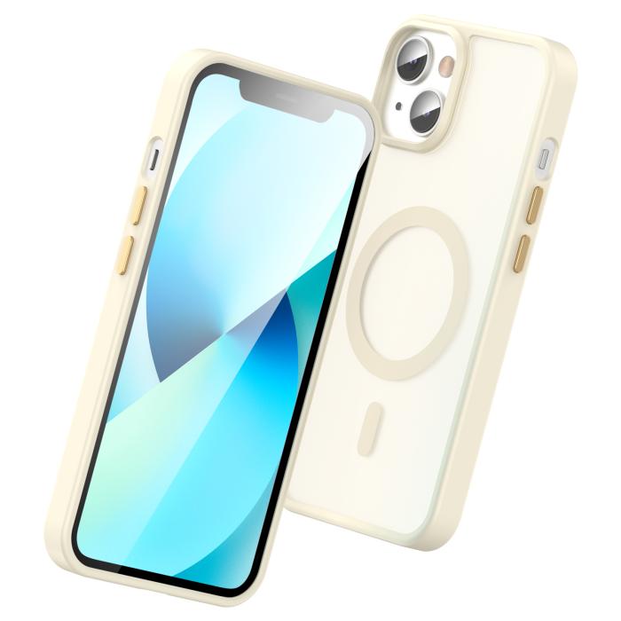 Bild 3, ColorPop iPhone 14/13 Skal CH MagSafe Matt Off White
