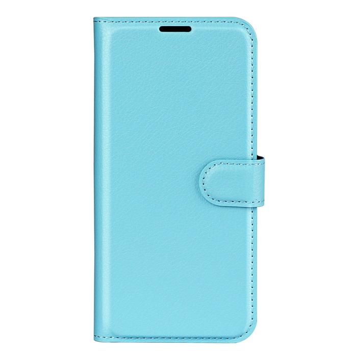 Bild 5, Motorola Moto G04 4G/G24 4G Fodral Litchi Läder Ljus Blå