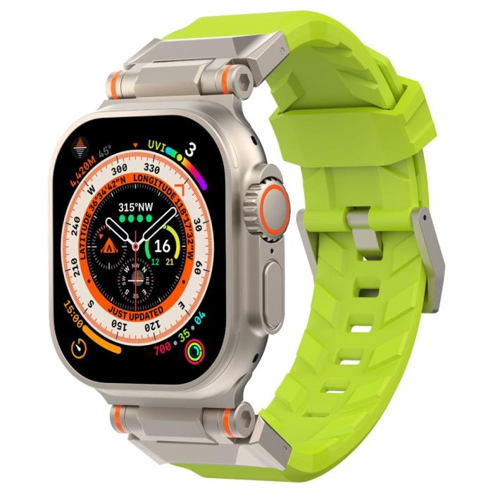 Bild 2, Apple Watch 42/44/45/49mm RobustFit Armband Grön
