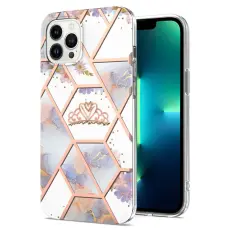 iPhone 16 Pro Max Skal TPU Marmor Krona