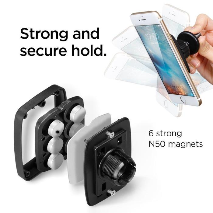 Bild 6, Spigen Magnetisk Mobilhållare För Ventilation Svart
