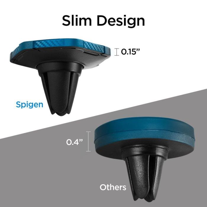 Bild 4, Spigen Ventilation Magnetisk Mobilhållare Svart