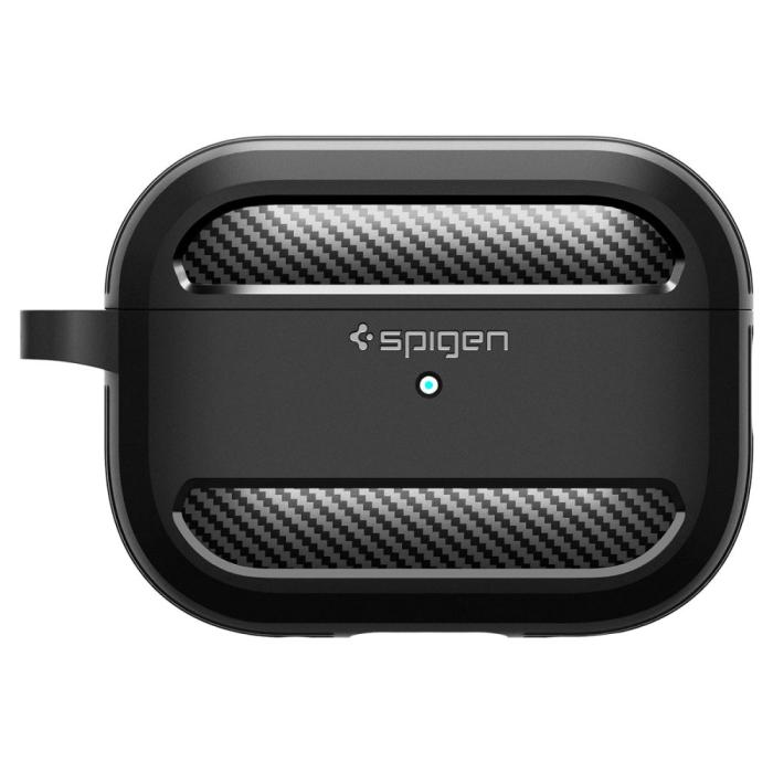 Bild 3, Spigen AirPods Pro 1/2 Skal Rugged Armor Matt Svart