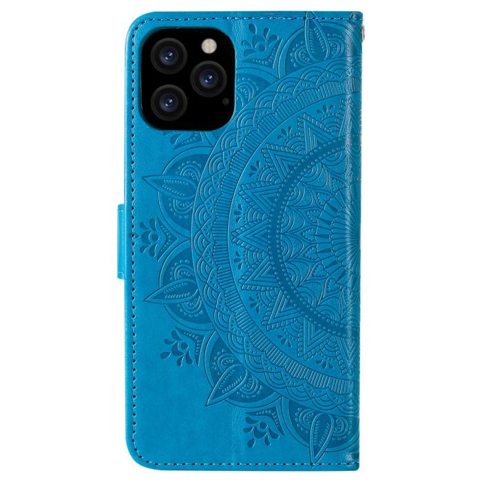 Bild 3, iPhone 12 / 12 Pro - Mandala Fodral - Blå
