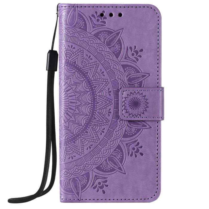 Bild 3, iPhone 12 / 12 Pro - Mandala Fodral - Lila