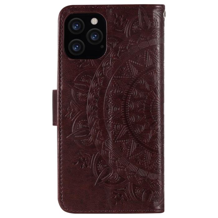 Bild 3, iPhone 12 / 12 Pro - Mandala Fodral - Brun