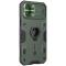 iPhone 12 Pro Max - NILLKIN CamShield Armor Hybrid Ring Skal - Grön