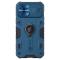 iPhone 12 Pro Max - NILLKIN CamShield Armor Hybrid Ring Skal - Blå
