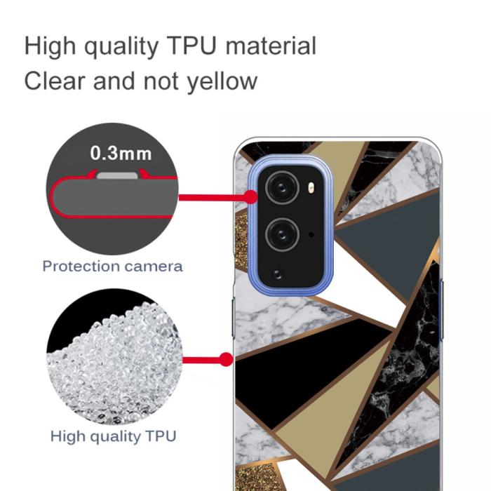 Bild 3, OnePlus 9 Pro - Marmor TPU Skal
