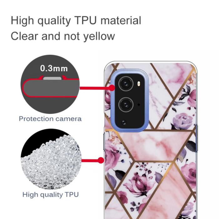 Bild 3, OnePlus 9 Pro - Marmor TPU Skal