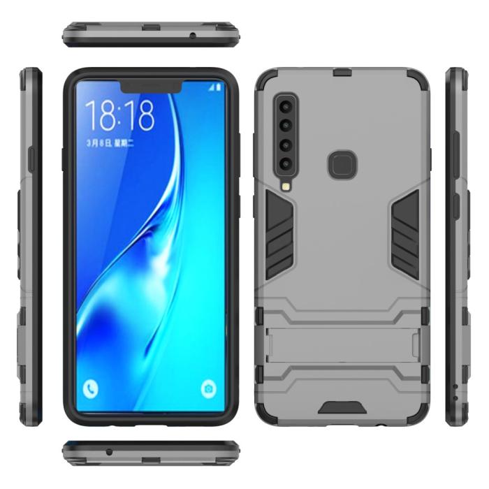 Bild 4, Samsung Galaxy A9 (2018) - Armour Skal - Grå