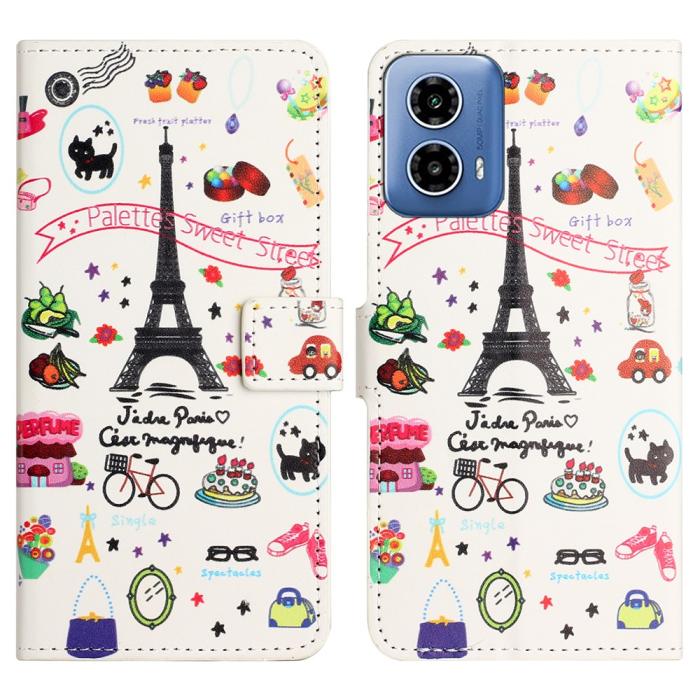 Bild 1, Motorola Moto G35 5G Fodral Med Tryck Eiffeltornet