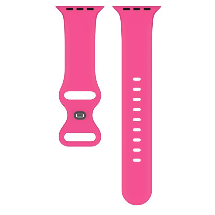 Bild 3, Silikon Armband Butterfly Apple Watch 41/40/38 mm (M/L) Hot Pink