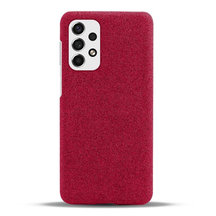 Bild 3, Samsung Galaxy A53 5G Skal Tygbelagt Röd