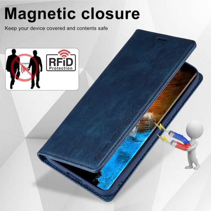 Bild 6, LC.IMEEKE Galaxy S23 Fodral Flip Läder Blå