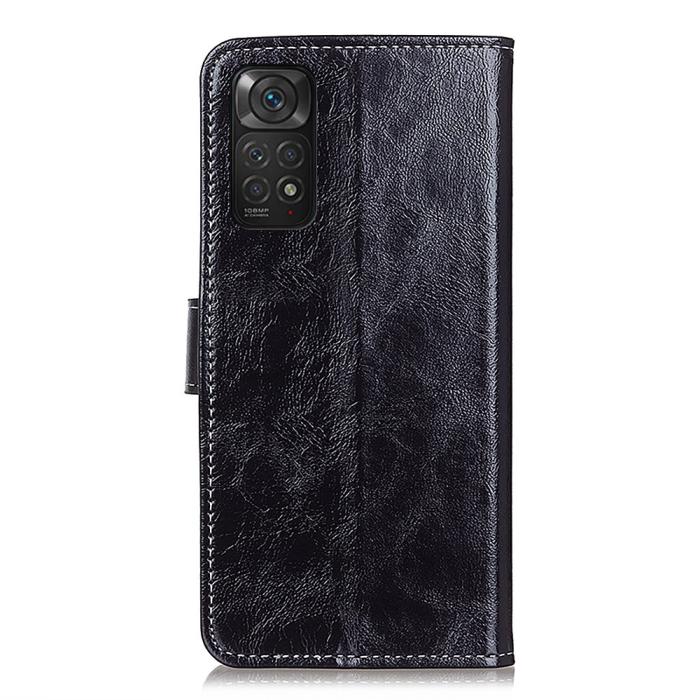 Bild 3, Xiaomi Redmi Note 11 4G Fodral Crazy Horse Svart
