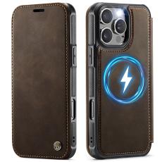 CASEME iPhone 16 Pro Skal RFID Pl&aring;nbok Brun