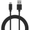 Smartline 2m Micro USB Laddningskabel Svart