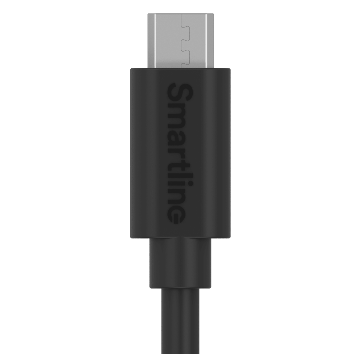 Bild 3, Smartline 2m Micro USB Laddningskabel Svart