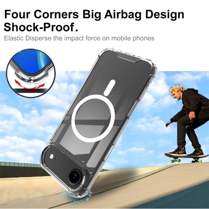 Bild 4, IMAK iPhone Air Skal MagSafe Shockproof Transparent